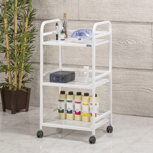 Arya Cihaz Taşıma ve Setup Sehpası | 3 Raflı - Beyaz - Sac