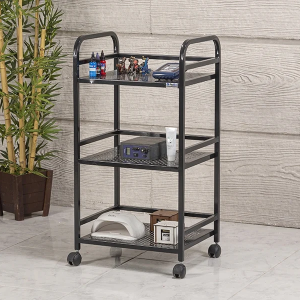 Arya Cihaz Taşıma ve Setup Sehpası | 3 Raflı - Siyah - Sac