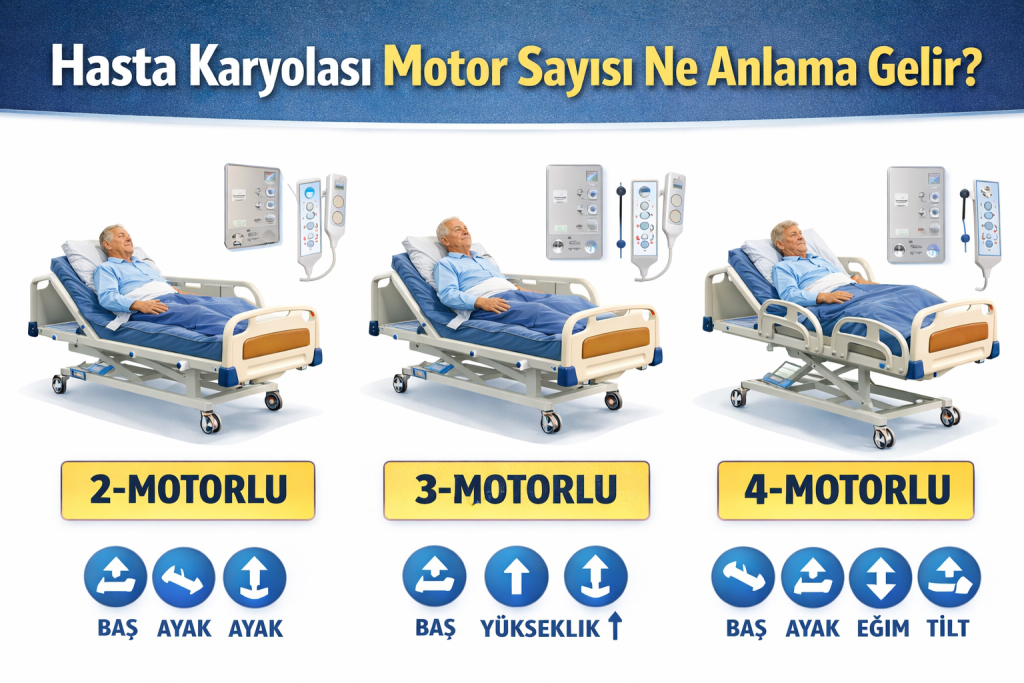 hasta karyolası motor sayıları karşılaştırma tablosu